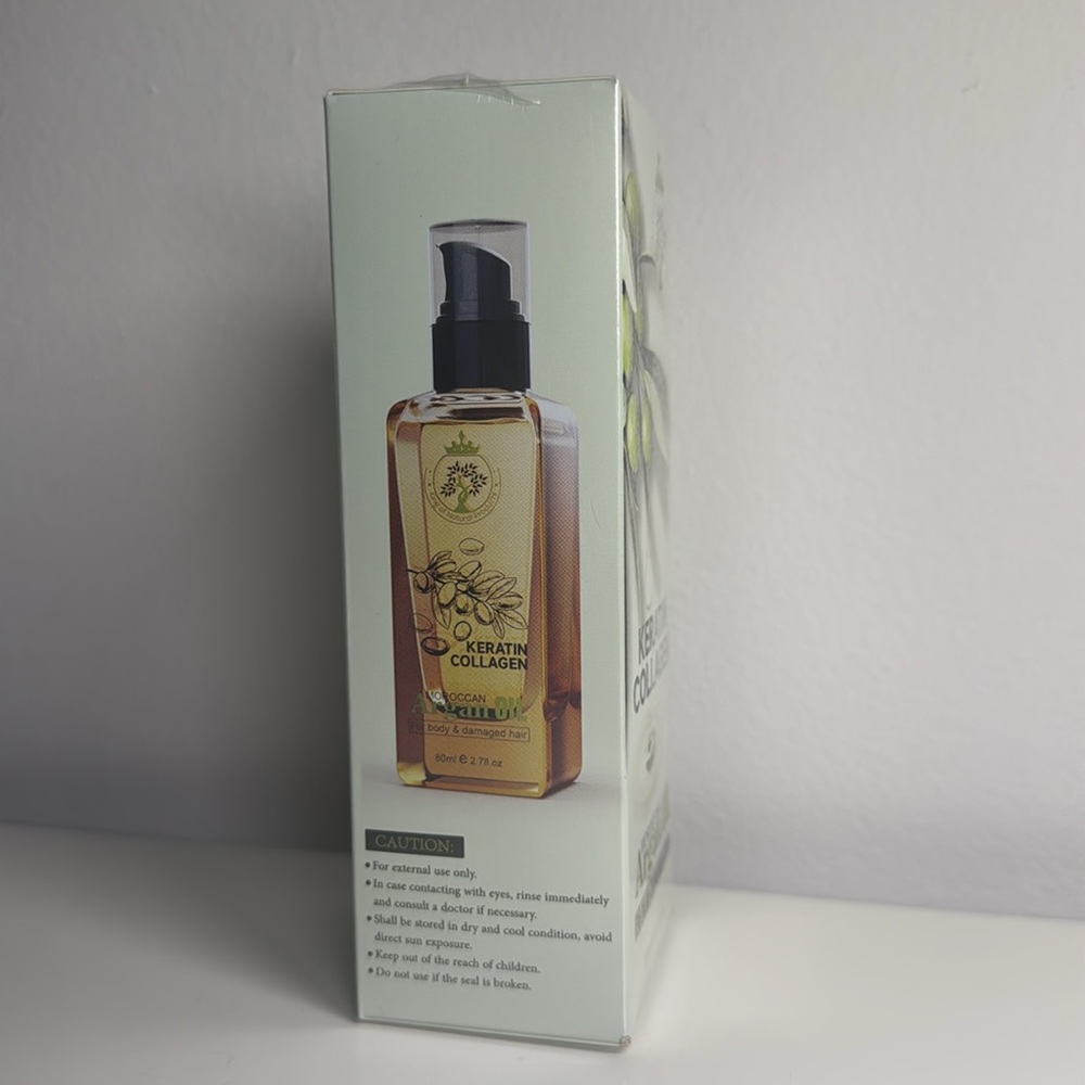 Keratin Collagen Moroccan Argan Oil 80 ml 2.7 new in seal box - Picture 5 of 9